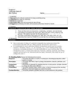 English 9 Language Skills19 Mrs. Rohrer Name