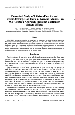 Theoretical Study of Lithium-Fluoride and Lithium