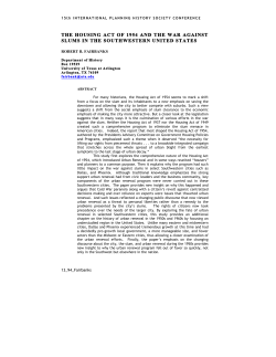 Housing Act of 1954 - FAU