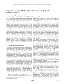 Comparison of reflected GPS wind speed retrievals with dropsondes