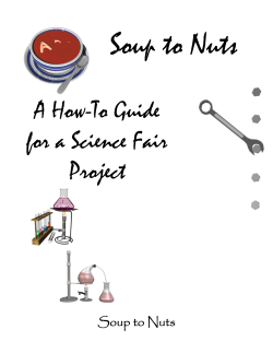 A How-To Guide for a Science Fair Project