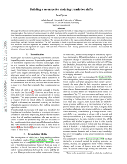 Building a resource for studying translation shifts