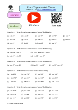 Exact Trig Values