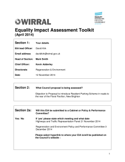 Equality Impact Assessment Toolkit