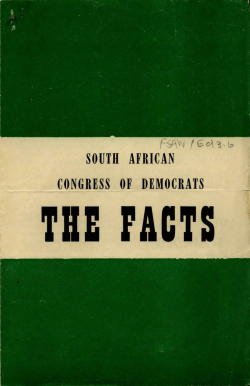 SOUTH AFRICAN CONGRESS OF DEMOCRATS