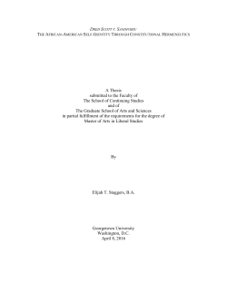 Dred Scott v. Sandford: The African-American Self
