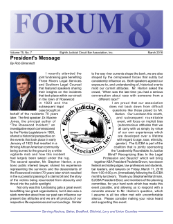 March 2016 - Eighth Judicial Circuit Bar Association