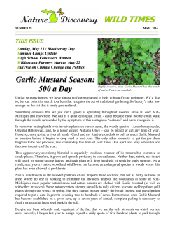 May 2016 - Nature Discovery