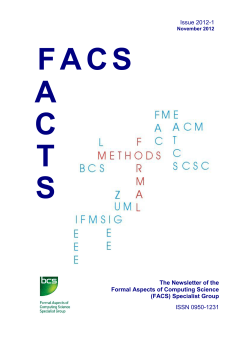 FACS FACTS Newsletter