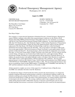 CLOMR Document - NC Floodplain Mapping