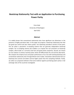 Bootstrap Stationarity Test with an Application to Purchasing Power