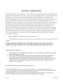 Dred Scott v. Sandford (1857)1
