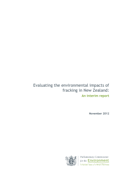 Evaluating the environmental impacts of fracking in New Zealand: