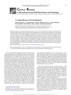 A Critical Review of Li/Air Batteries