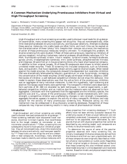 A Common Mechanism Underlying Promiscuous Inhibitors from