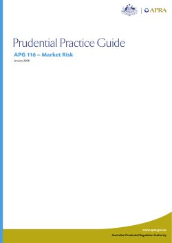APG 116 - Australian Prudential Regulation Authority