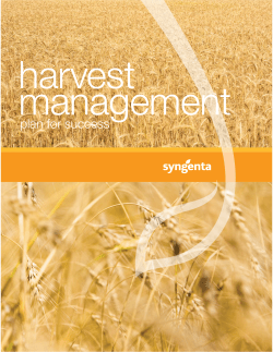 plan for success - Syngenta Crop Protection