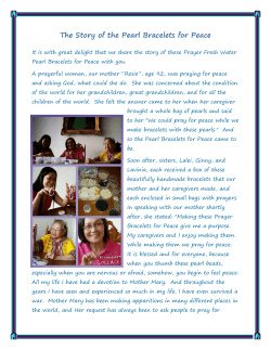 The Story of the Pearl Bracelets for Peace