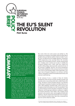 The EU`s Silent Revolution - European Council on Foreign Relations