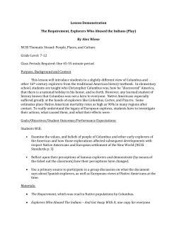 Lesson Demonstration The Requirement, Explorers Who Abused