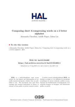 Composing short 3-compressing words on a 2 letter alphabet