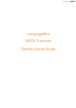 Agito Translate Client Guide