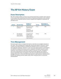 The AP Art History Exam