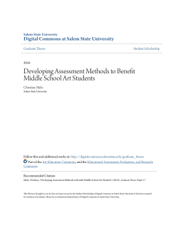 Developing Assessment Methods to Benefit Middle School Art