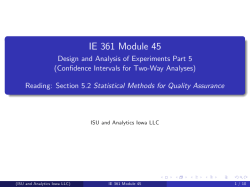 IE 361 Module 45 - Analytics Iowa LLC