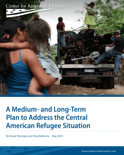 A Medium- and Long-Term Plan to Address the Central