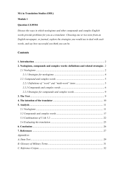 MA in Translation Studies - University of Birmingham