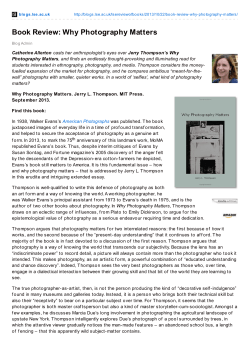 Book Review: Why Photography Matters