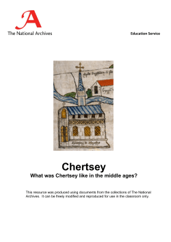 Chertsey What was Chertsey like in the middle ages?