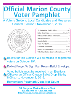 Official Marion County Voter Pamphlet