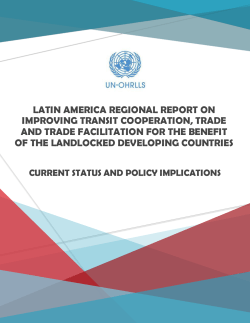 latin america regional report on improving transit - UN