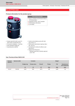 Data sheet Item number: 3520.32.30 Eco-Jet