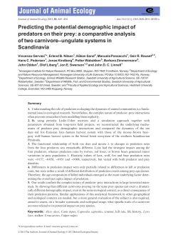 Predicting the potential demographic impact of predators on their prey