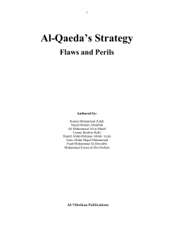 Al-Qaeda`s Strategy