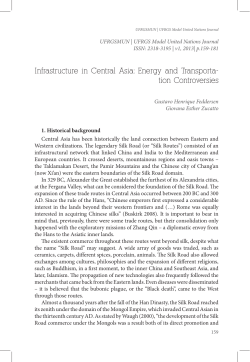 Infrastructure in Central Asia