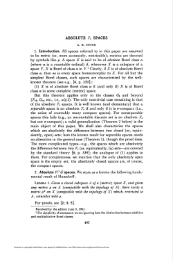 ABSOLUTE F. SPACES