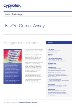 In vitro Comet Assay