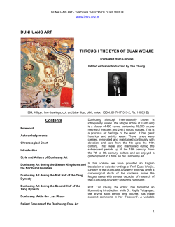 DUNHUANG ART THROUGH THE EYES OF DUAN WENJIE Contents