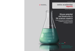Misuse potential and biosecurity in life sciences research