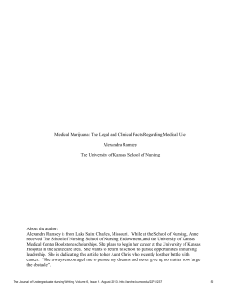 Medical Marijuana - University of Kansas Medical Center