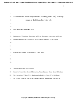 Environmental factors responsible for switching on the SO4 2