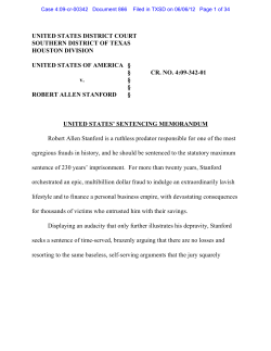 UNITED STATES DISTRICT COURT SOUTHERN DISTRICT OF