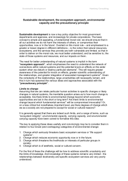 Sustainable development