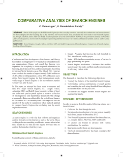 Comparative analysis of searCh engines