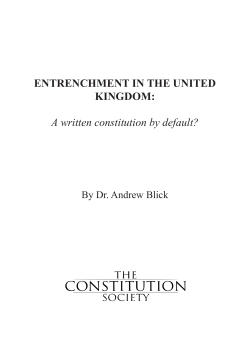 A written constitution by default?