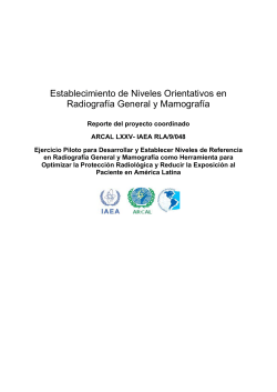Establecimiento de Niveles Orientativos en
